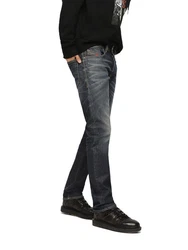 Diesel Tapered-fit-Jeans Buster 084ZU Dunkelblau/Dunkelgrau/Schwarz/Grau