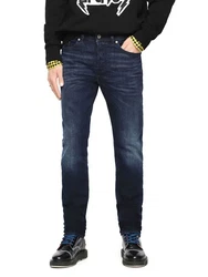 Diesel Tapered-fit-Jeans Buster 084VG Herren Jeans Hose Regular Slim Tapered Dunkelblau/Blau
