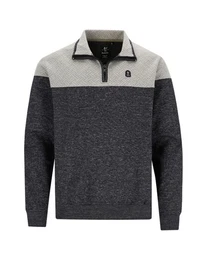 Sweatshirt Flchenteiler-Sweatshirt in Materialmix