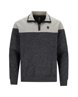 Hajo Sweatshirt im Materialmix