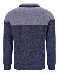 Hajo Sweatshirt im Materialmix 