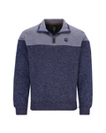 Hajo Sweatshirt im Materialmix 