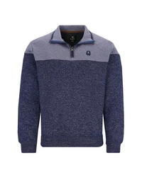 Hajo Sweatshirt im Materialmix 