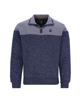 Hajo Sweatshirt im Materialmix 