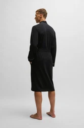 BOSS Bademantel Kimono Dunkelblau/Schwarz/Blau