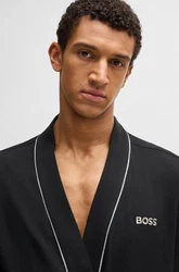 BOSS Bademantel Kimono Dunkelblau/Schwarz/Blau