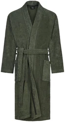 Caw Herrenbademantel Kimono 828 Dunkelgrün/Grün