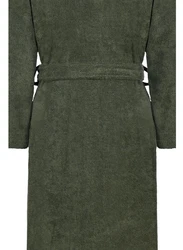 Caw Herrenbademantel Kimono 828 Dunkelgrün/Grün