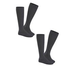 Hudson Kniestrümpfe Only 2-Pack Dunkelgrau/Schwarz/Grau/Dunkelblau