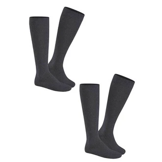 Hudson Kniestrümpfe Only 2-Pack Dunkelgrau/Schwarz/Grau/Dunkelblau