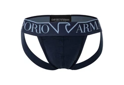 Emporio Armani Herren Jockstrap Megalogo Dunkelblau/Blau