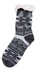 Frostfighter Haussocken Herren Hüttensocken mit ABS Stoppersohle Mischfarben/Schwarz/Blau/Lila