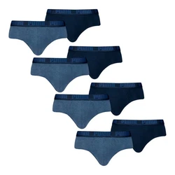 PUMA Slip Briefs mit elastischem Bund Dunkelblau/Blau