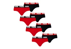 PUMA Slip Briefs mit elastischem Bund Rot/Dunkelrot