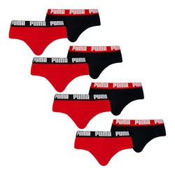 PUMA Slip Briefs mit elastischem Bund Rot/Dunkelrot