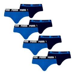 PUMA Slip Briefs mit elastischem Bund Dunkelblau/Blau/Hellblau