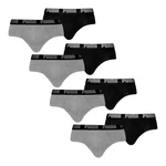 PUMA Slip Briefs mit elastischem Bund Schwarz/Grau/Dunkelgrau/Lila