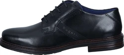 bugatti Schnürer Style Rigalo Comfort (aus echtem Leder) Schwarz/Hellblau/Dunkelblau