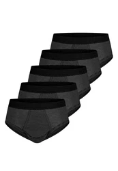 ESGE - Die Wäsche-Macher Slip 5er Pack Schwarz/Dunkelgrau