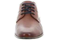 bugatti Eco Schnürschuh Braun/Hellblau/Beige/Orange