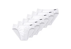 Schiesser Herren Slip 6er Pack Weiß/Creme