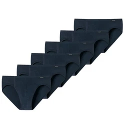 Schiesser Herren Slip 6er Pack Dunkelblau/Blau