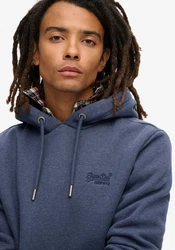 Superdry Kapuzensweatshirt Essential Logo Hoodie blau