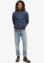 Superdry Kapuzensweatshirt Essential Logo Hoodie blau