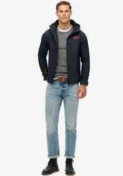 Superdry Outdoorjacke HOODED SOFT SHELL TREKKER JKT Dunkelblau/Dunkelgrau/Schwarz