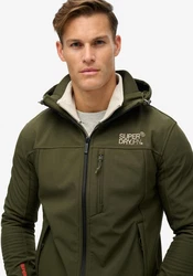 Superdry Outdoorjacke HOODED SOFT SHELL TREKKER JKT Dunkelgrün/Khaki/Grün