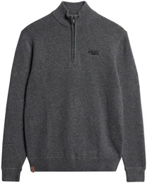 Strickpullover ESSENTIAL EMB KNIT HALF ZIP