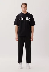 studio seidensticker T-Shirt Studio Rundhals Schwarz/Rot/Grau/Beige
