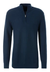 AUTHENTIC LE JOGGER Troyer Pullover mit Stehkragen und Zipper 