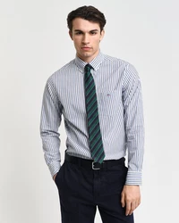 Gant Langarmhemd REG POPLIN STRIPE SHIRT Regular Fit Popeline Hemd Hellblau/Dunkelrot