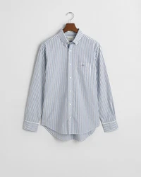 Gant Langarmhemd REG POPLIN STRIPE SHIRT Regular Fit Popeline Hemd Hellblau/Dunkelrot