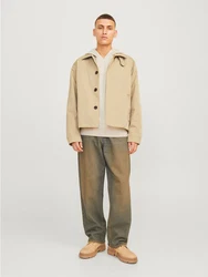 JACK & JONES Pullover JCOAERO Khaki/Gold/Weiß/Beige/Orange/Braun/Creme