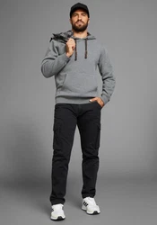 Man's World Kapuzensweatshirt Grau/Dunkelgrau/Hellgrau