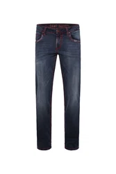CAMP DAVID Regular-fit-Jeans mit normaler Leibhöhe Dunkelblau/Dunkelrot