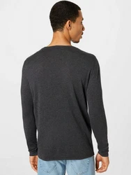 SELECTED HOMME Strickpullover SLHROME Dunkelgrau/Grau