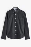 Next Langarmhemd Oxfordhemd Dunkelgrau/Grau/Schwarz/Hellblau/Dunkelblau/Blau