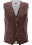 CG Club of Gents Anzugweste CG Plum Lila/Dunkelrot/Bordeaux/Rot/Braun