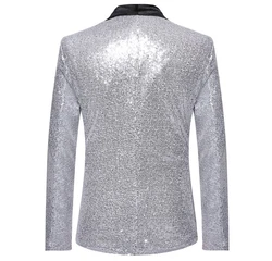 Allthemen Sakko Anzugjacke Comfort Fit Silber/Grau