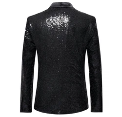 Allthemen Sakko Anzugjacke Comfort Fit Schwarz/Silber/Grau/Dunkelgrau