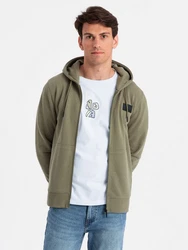 OMBRE Kapuzensweatshirt Dunkelgrün/Khaki