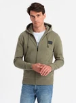 OMBRE Kapuzensweatshirt Dunkelgrün/Khaki
