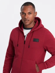 OMBRE Kapuzensweatshirt Rot/Dunkelrot