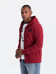 OMBRE Kapuzensweatshirt Rot/Dunkelrot