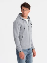 OMBRE Kapuzensweatshirt Grau/Hellgrau