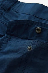 Next Lange Cargo-Shorts mit Gürtel Dunkelblau/Blau
