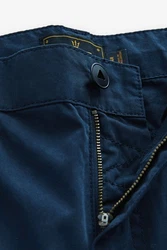 Next Lange Cargo-Shorts mit Gürtel Dunkelblau/Blau